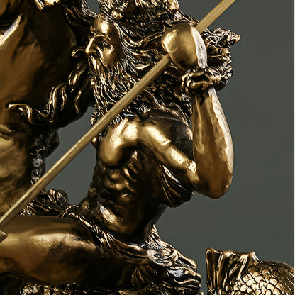 Poséidon – Statue Poséidon Grecque Dorée Sculptures et statues