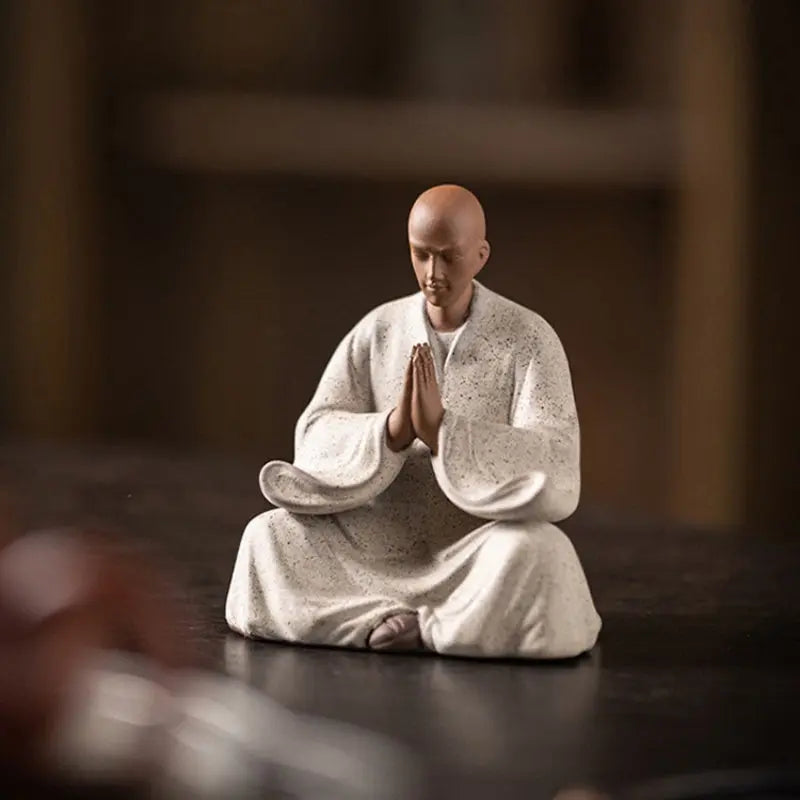 Zanshin & Myōshin – Figurines Moines Méditation Figurines